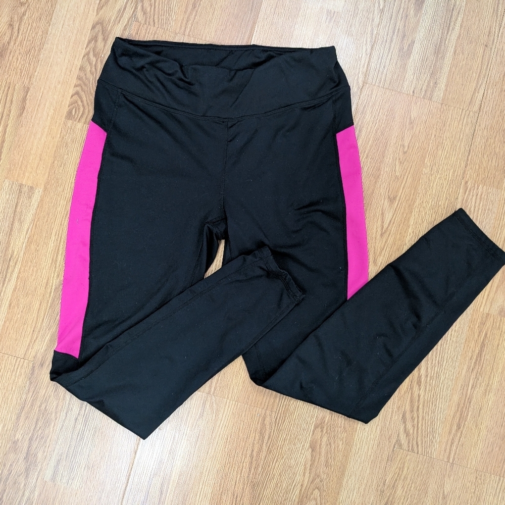Danskin Black and Pink Leggings for Activewear